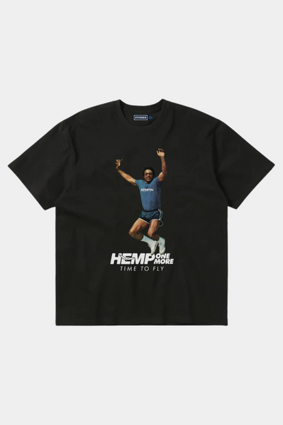Blue & White Printed Hemp Top main image 0