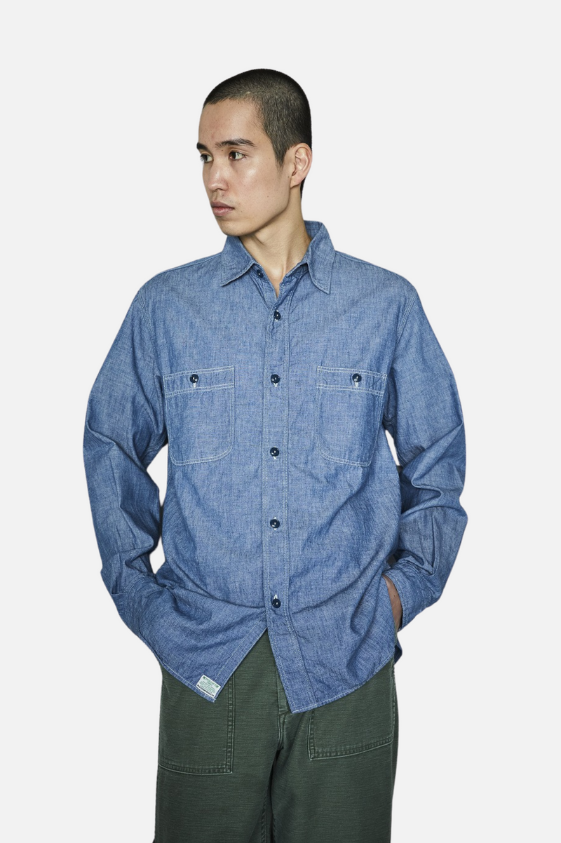 SLIM FIT CHAMBRAY WORK SHIRT