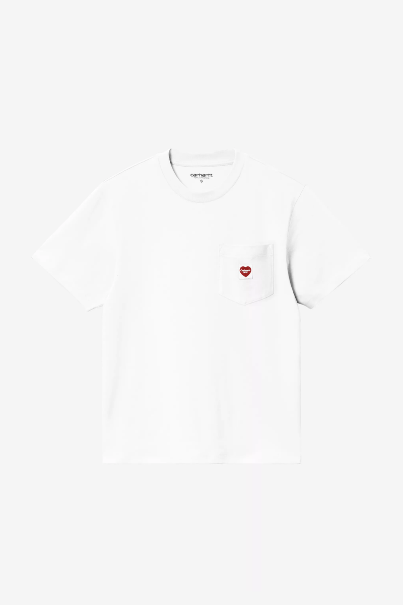 W' S/S POCKET SMALL HEART T-SHIRT