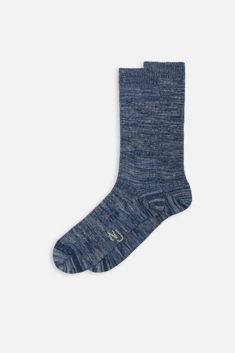 RASMUSSON MENS RIB SOCK BLUE