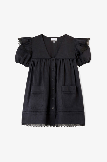 LIGHT LINEN ANGEL MINI DRESS
