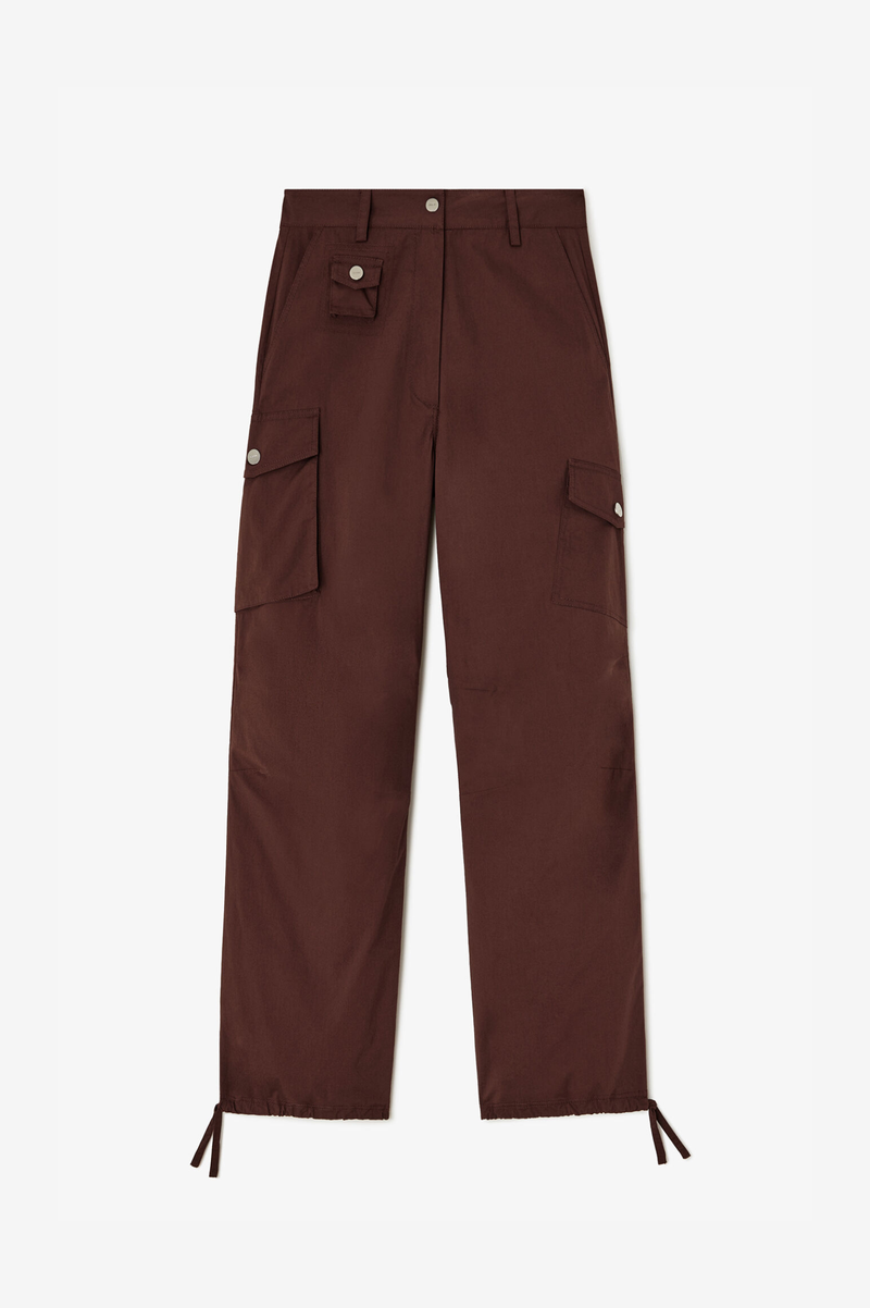 STRETCH COTTON POCKET CARGO PANTS