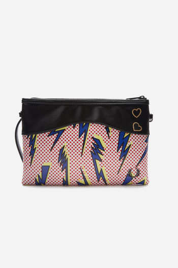 FRED PERRY AMY LIGHTNING PRINT SIDE BAG