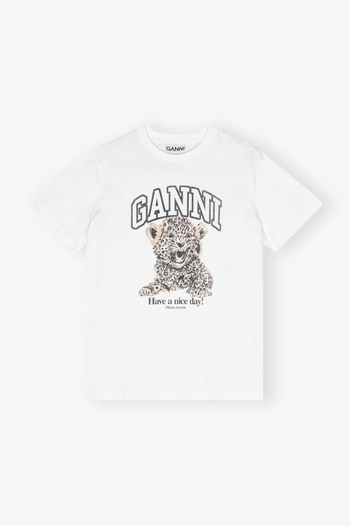 BASIC JERSEY LEOPARD RELAXED T-SHIRT