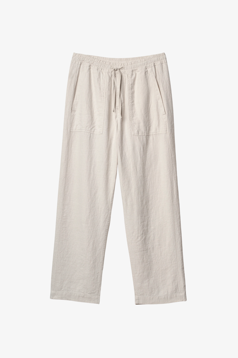 PANTS05 WORKERS'S LINEN DRAWSTRING PANTS