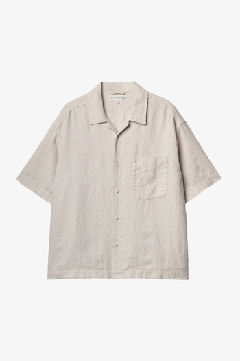 SHIRT03LI LINEN BOWLING SHORT SLEEVE SHIRT