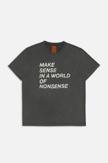 ROY T-SHIRT MAKE SENSE  ANTRACITE