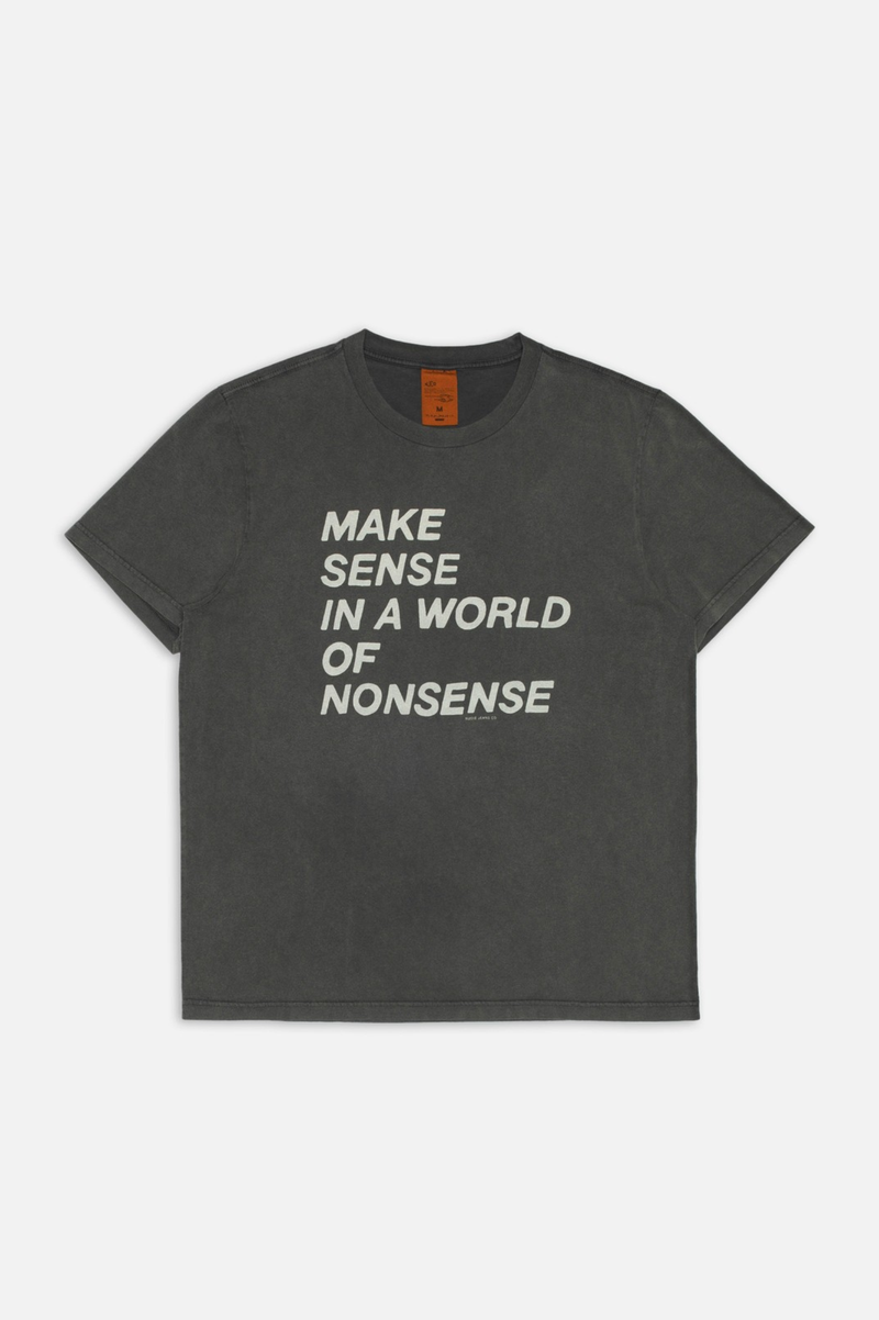 ROY T-SHIRT MAKE SENSE  ANTRACITE