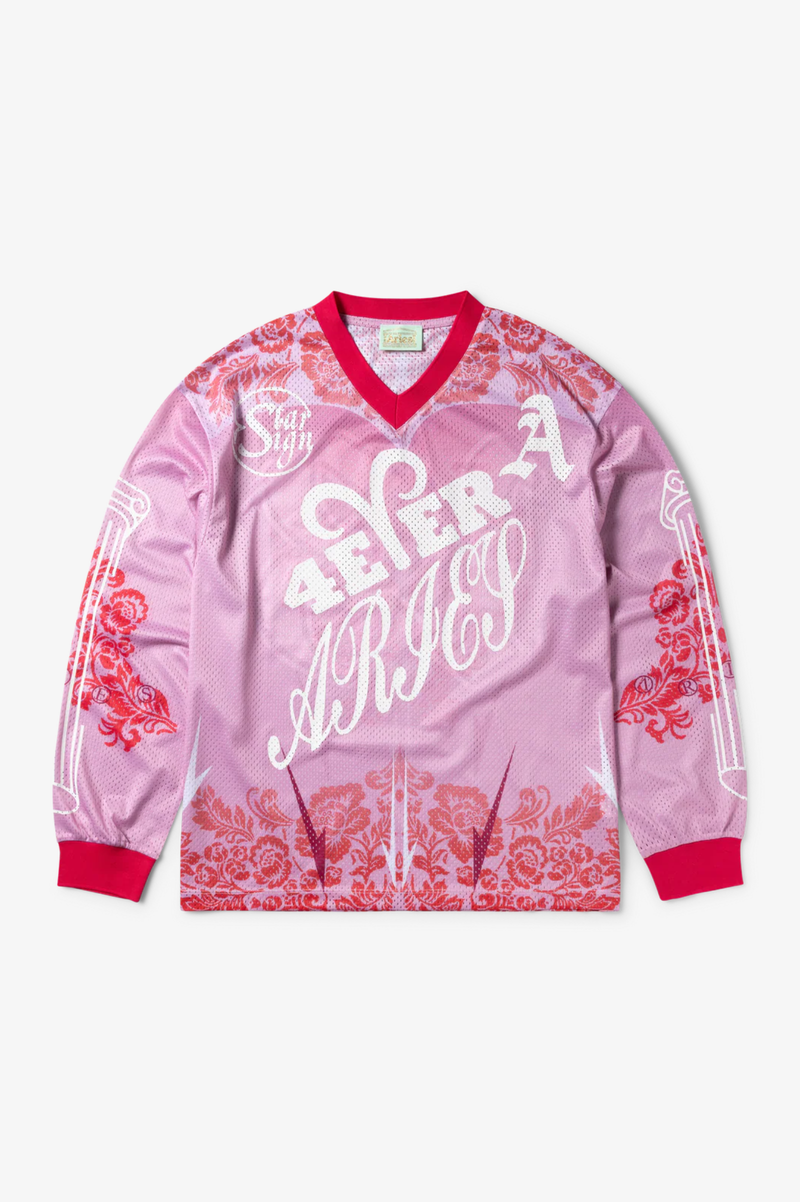 GRAPHIC GOTHIC LACE AIRTEX LS TEE