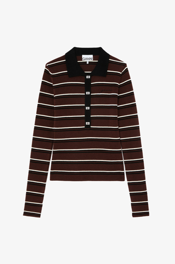 MINI RIBBED MERINO POLO