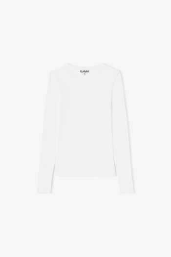 SOFT COTTON RIB LONGSLEEVE TOP