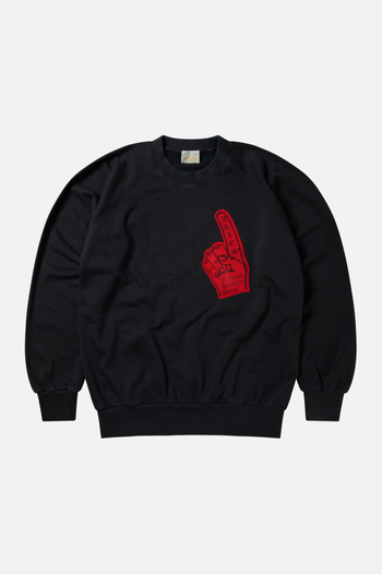 FADED SUPPORTIVE FINGER RAGLAN SWEAT
