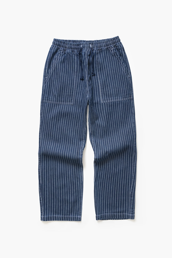 PINSTRIPE DENIM CHEF PANTS