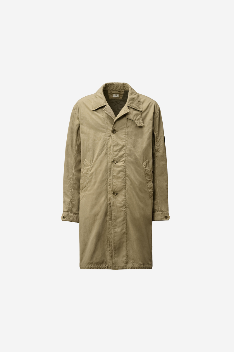 TWILL FISHTAIL PADDED COAT