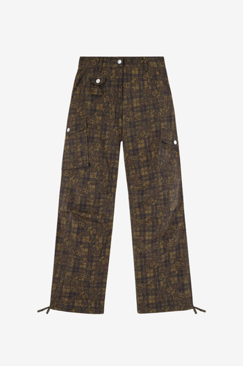 STRETCH COTTON POCKET CARGO PANTS PRINTED