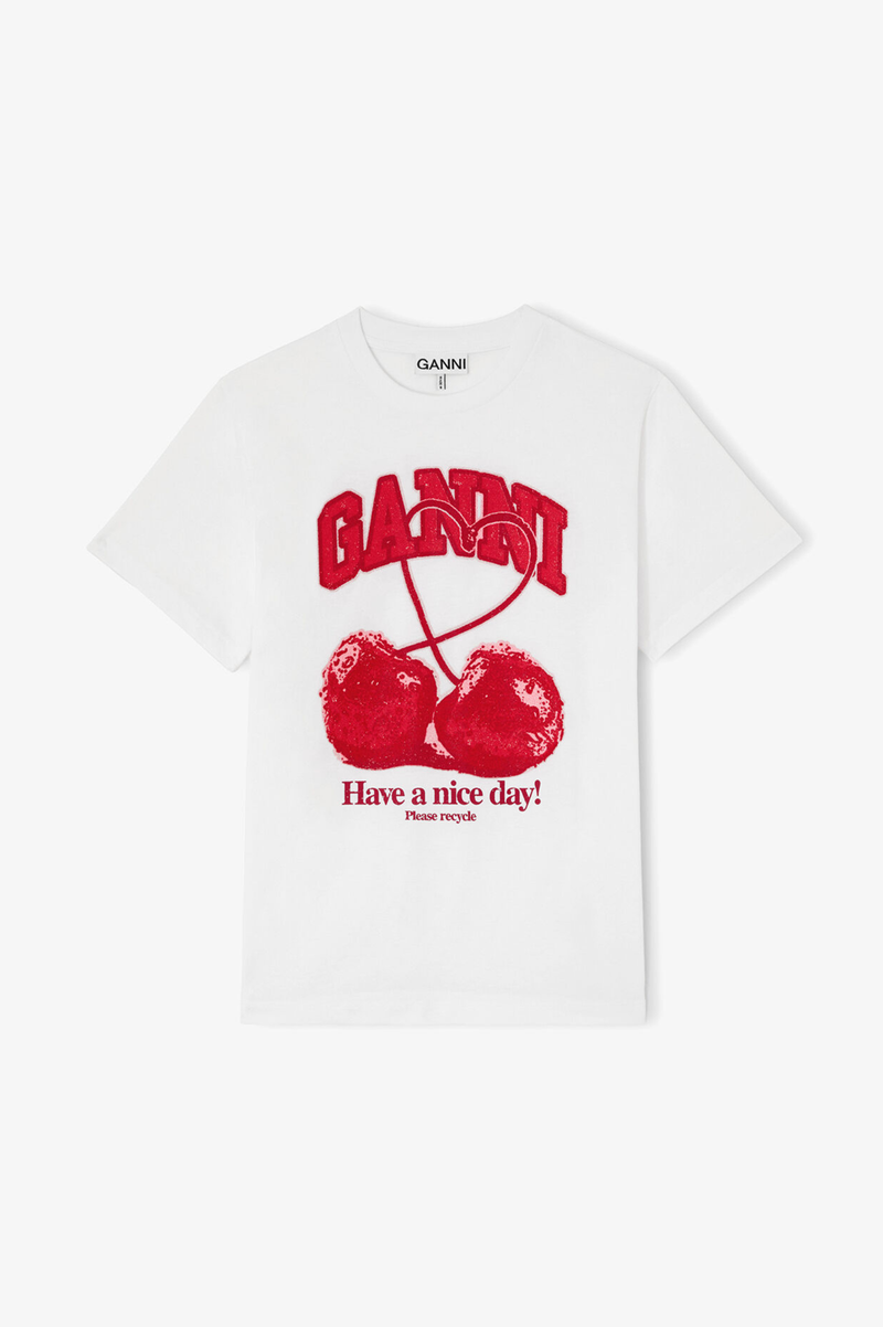 BASIC COTTON JERSEY CHERRY WITH CAVIAR