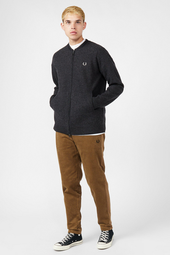 FRED PERRY WOOL BLEND ZIP THROUGH JACKET