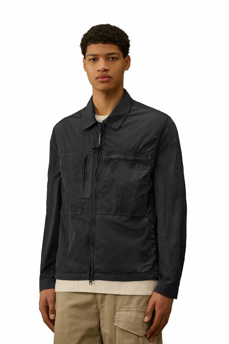 CHROME-R FULL ZIP LOGO OVERSHIRT
