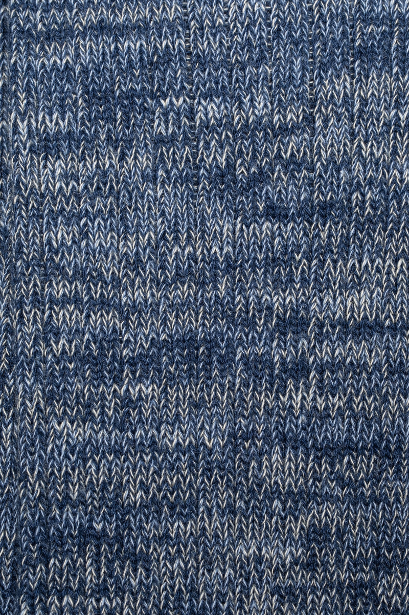 RASMUSSON MENS RIB SOCK BLUE