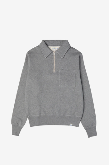 ZIPC01 ZIP COLLAR SWEATSHIRT