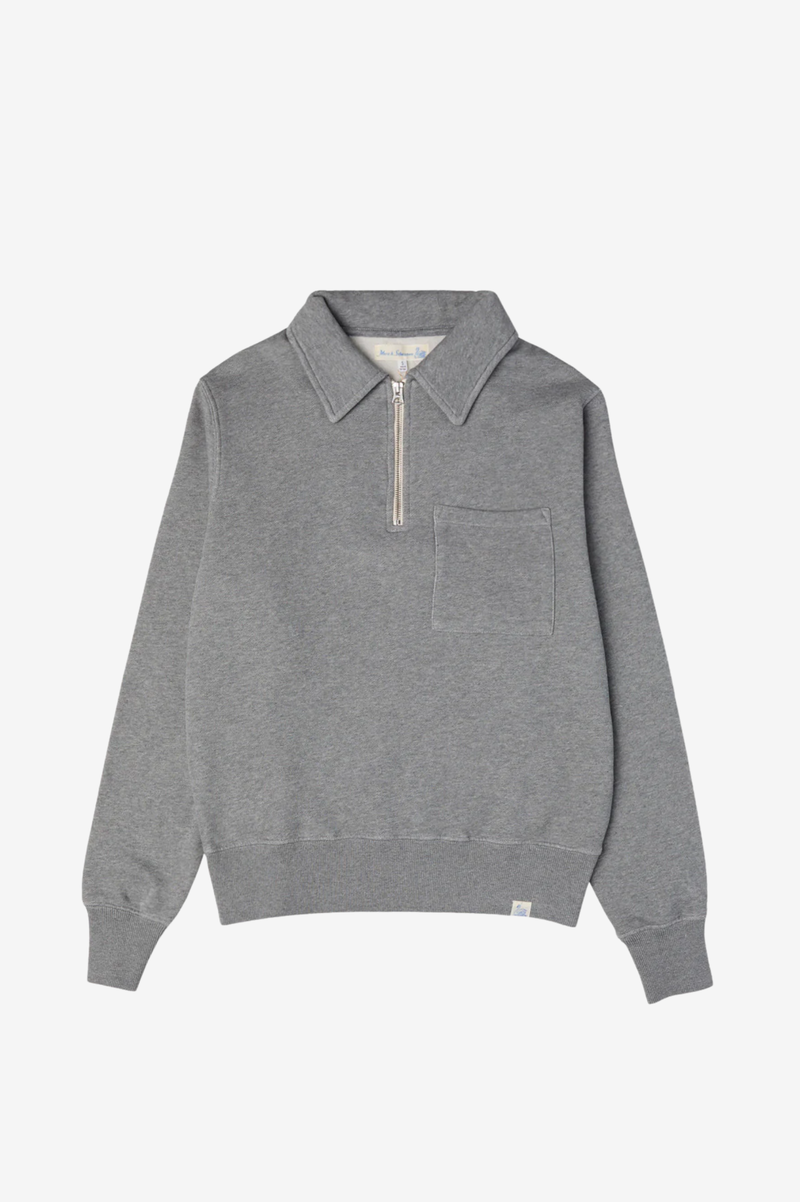 ZIPC01 ZIP COLLAR SWEATSHIRT