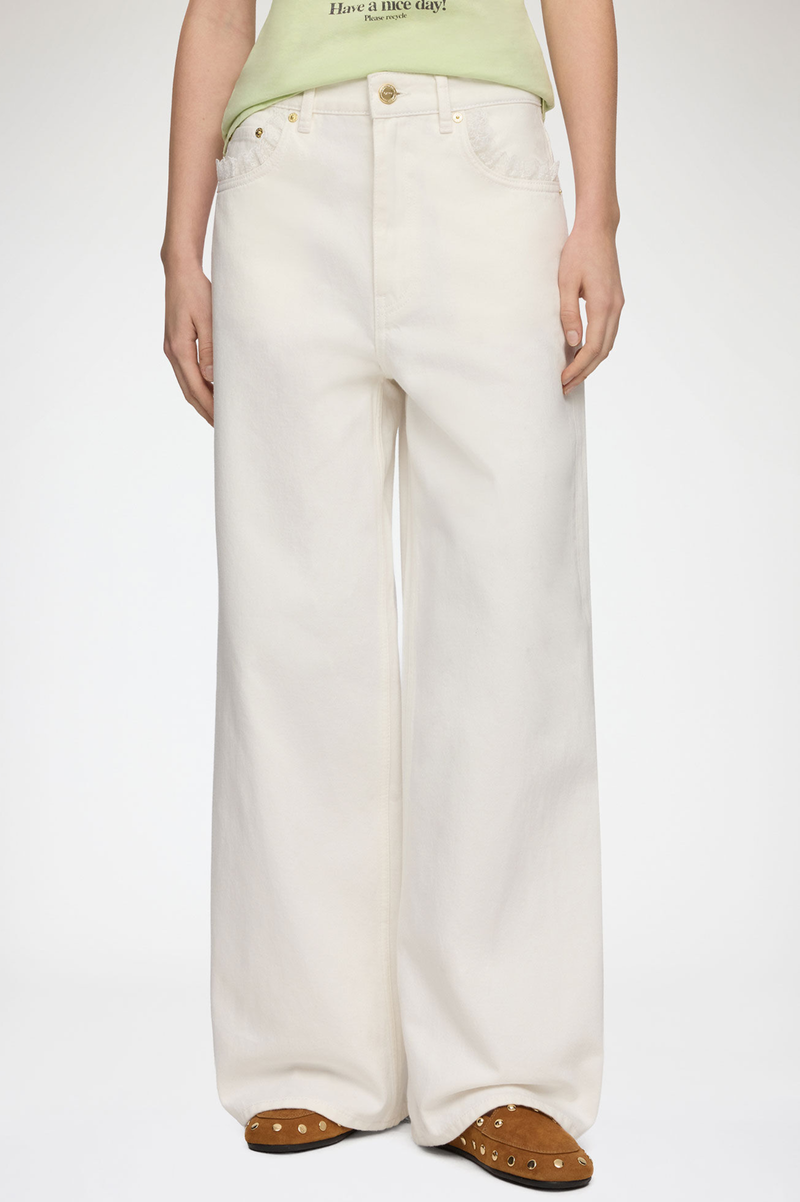 WHITE DENIM LARI JEANS
