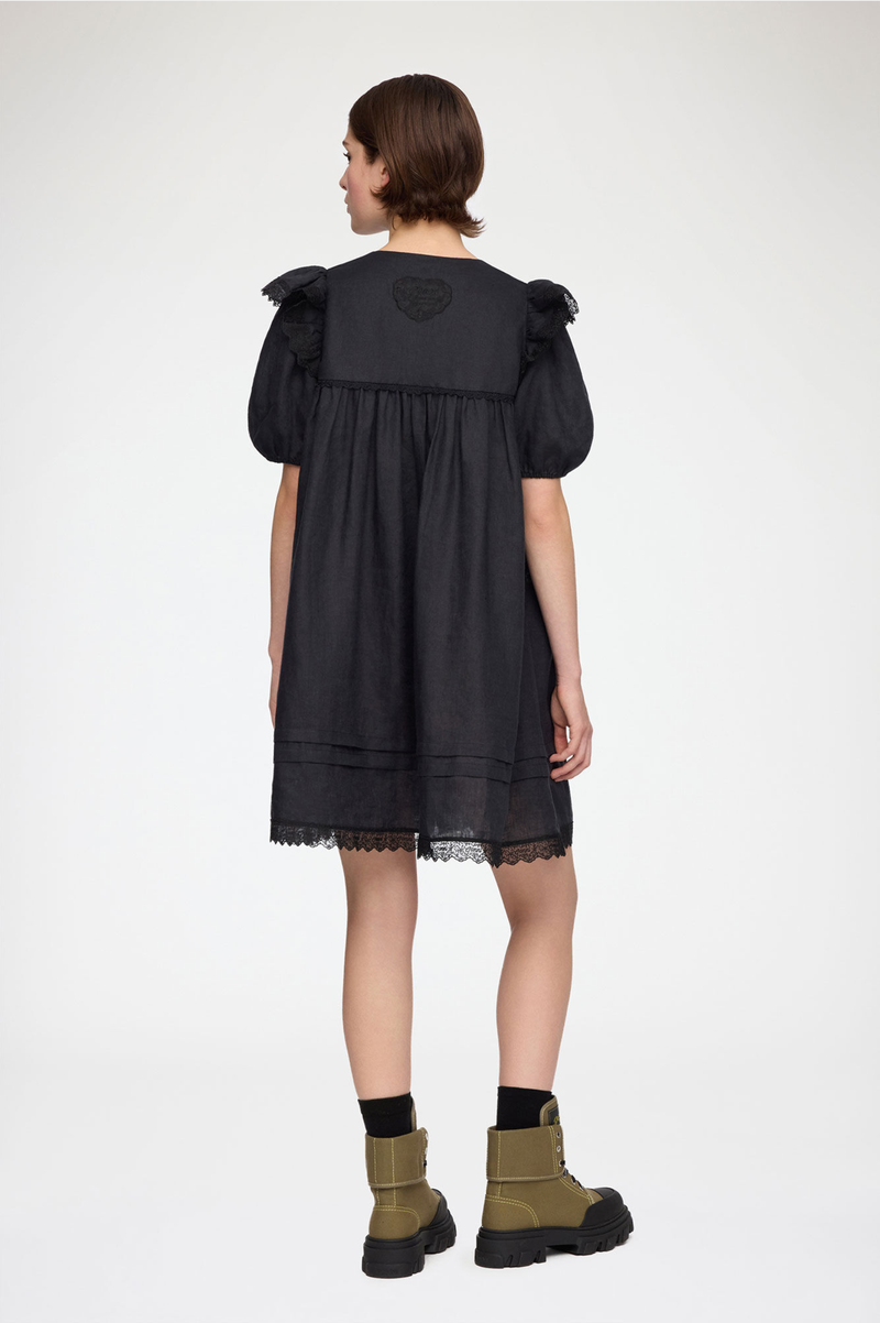 LIGHT LINEN ANGEL MINI DRESS