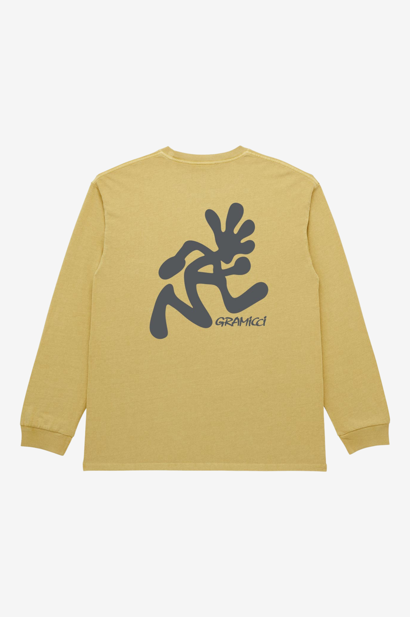 RUNNING MAN L/S TEE PIGMENT DYED