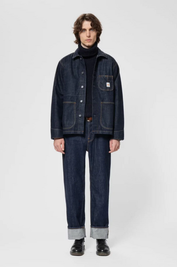 HOWIE CHORE JACKET ONE WASH BLUE