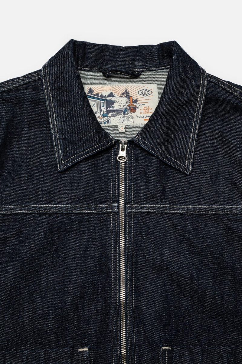 ANJA WORKWEAR DENIM JACKET DARK BLUE