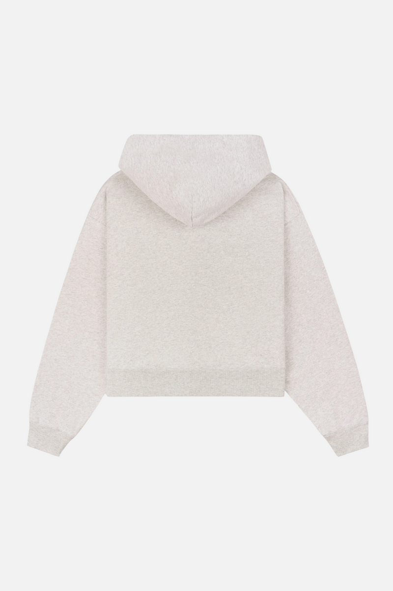 NY HEALTH CLUB CROPPED ZIP HOODIE