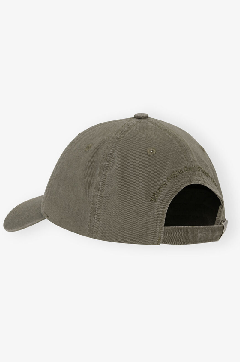 WASHED COTTON CANVAS CAP EMB