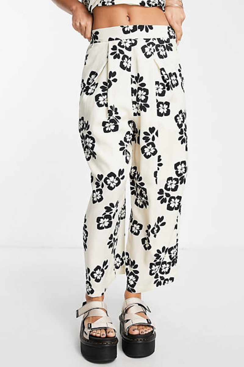 FRED PERRY FLORAL PRINT TROUSERS