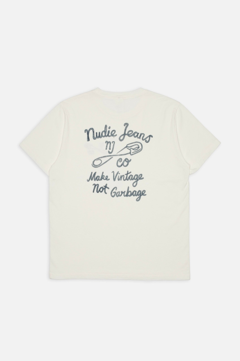 ROY T-SHIRT NJCO PIN  CHALK WHITE