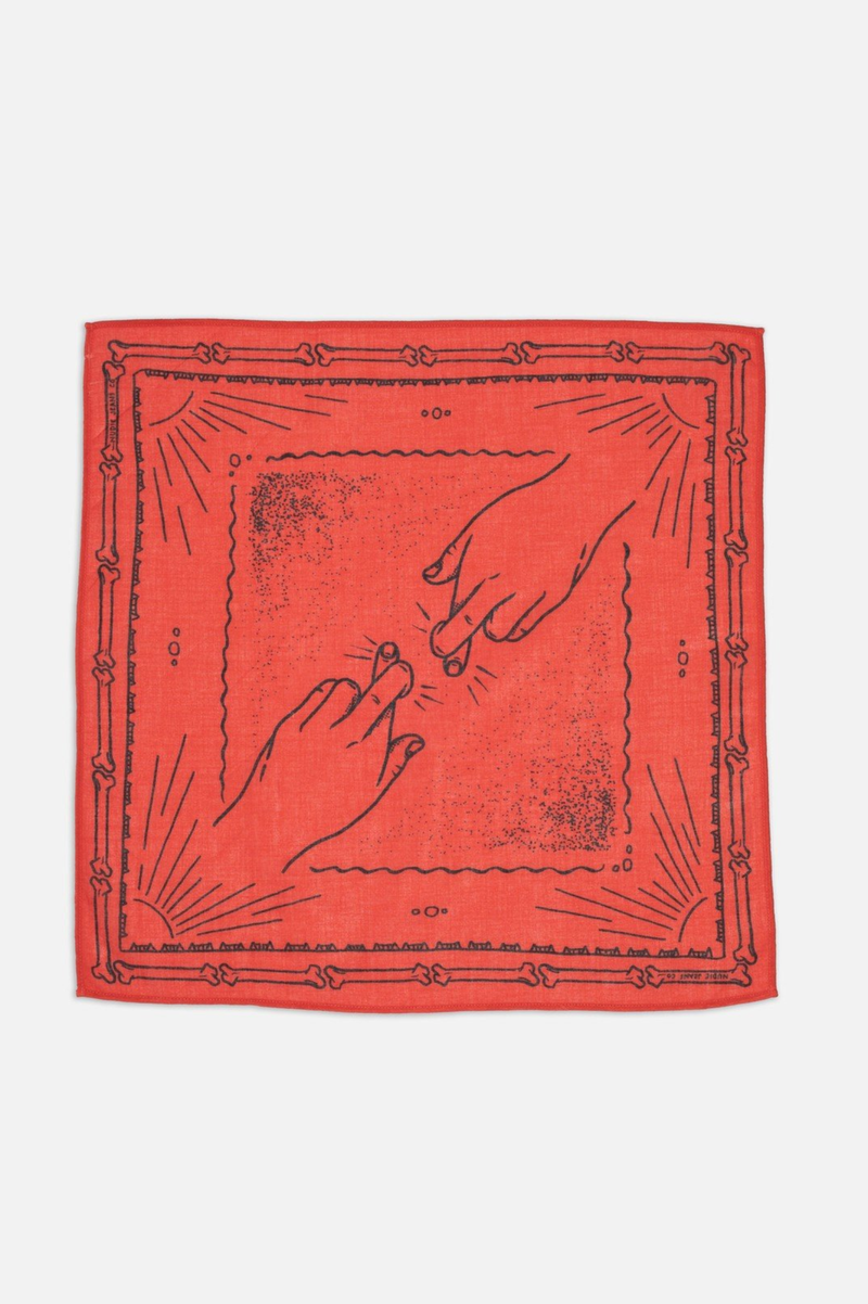 INGRID BANDANA DOUBLE CROSS RED