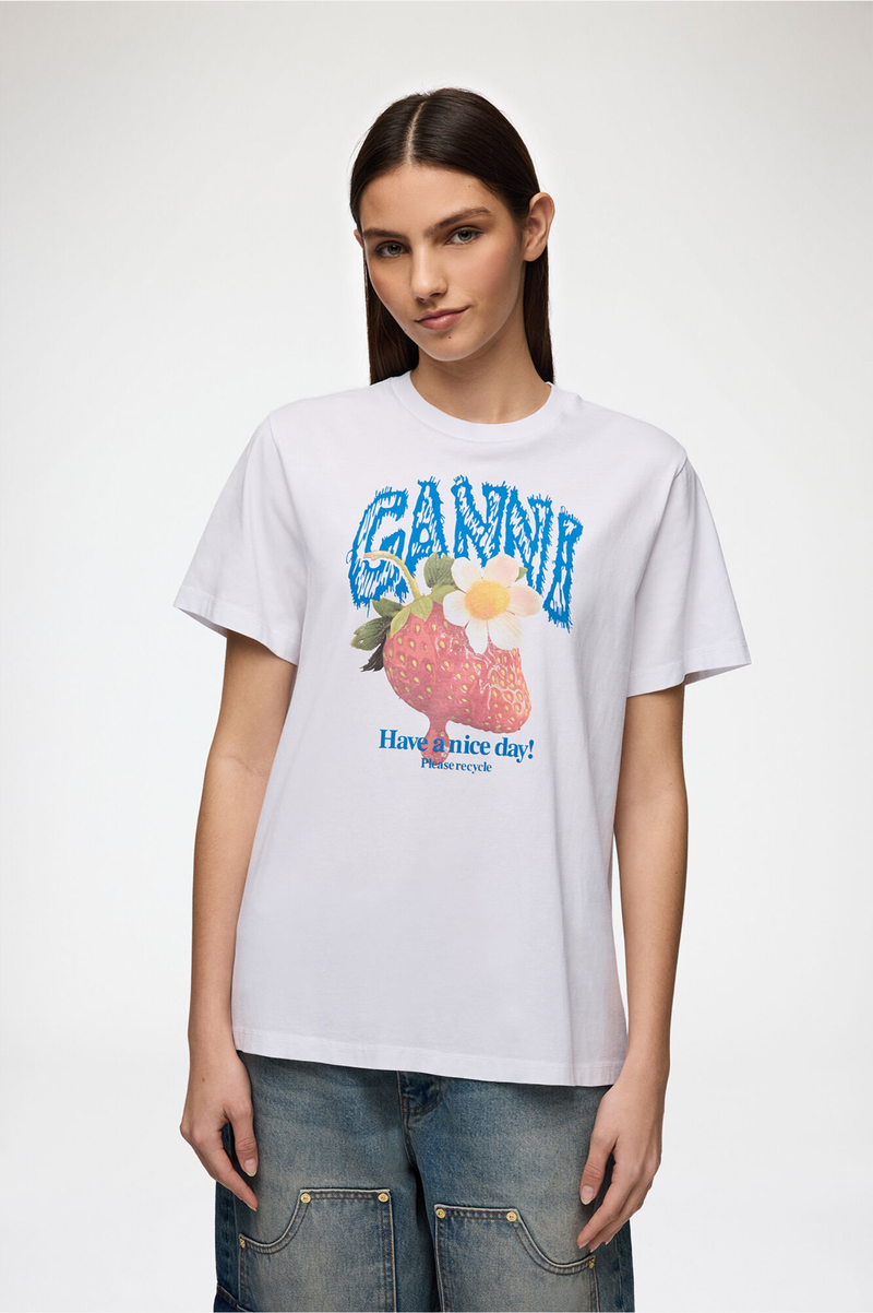 BASIC COTTON JERSEY STRAWBERRY