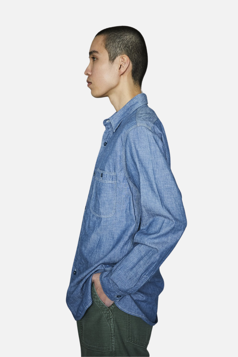 SLIM FIT CHAMBRAY WORK SHIRT