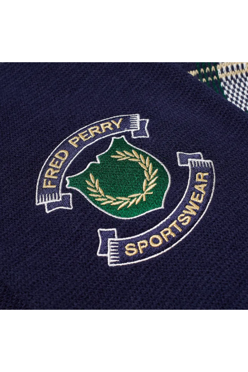 FRED PERRY CRBASICT BRANDED TARTAN SCARF – 707