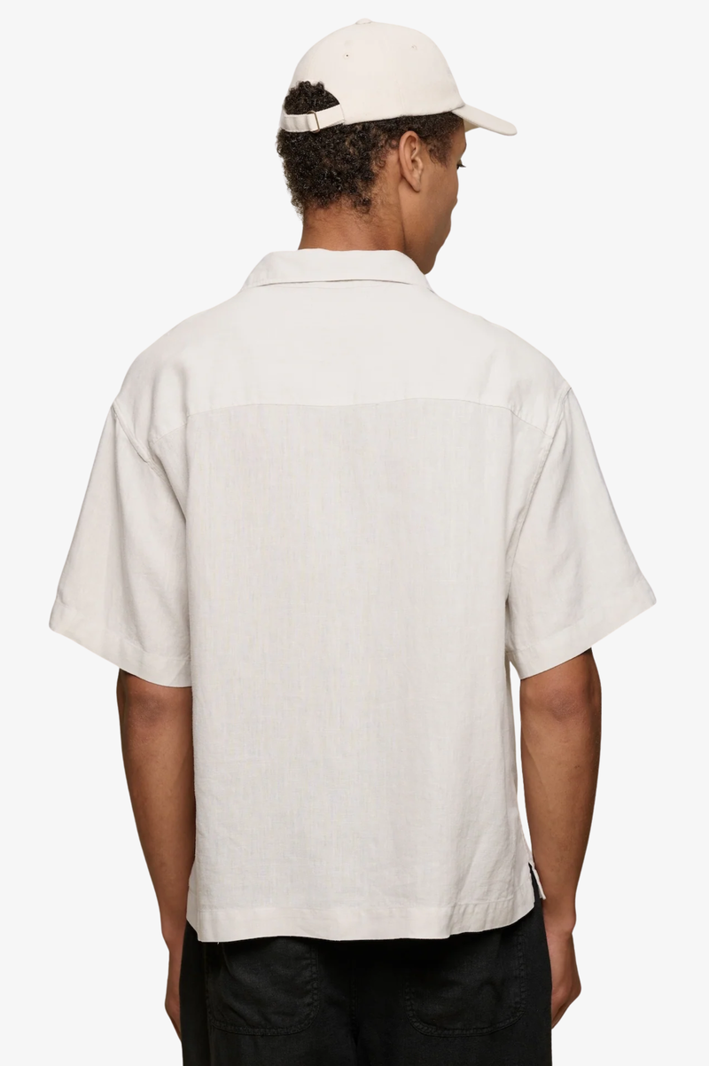 SHIRT03LI LINEN BOWLING SHORT SLEEVE SHIRT
