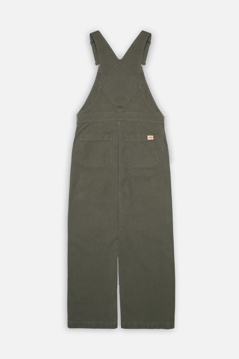 KLARA DUCK CANVAS DUNGAREES GREEN