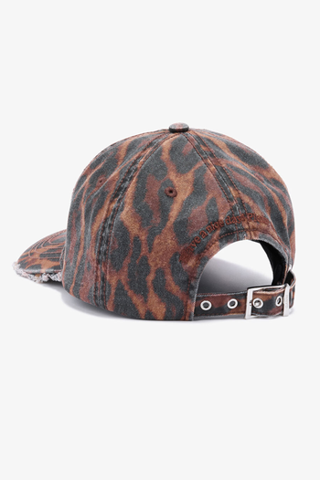 PRINTED WASHED COTTON OCELOT LEOPARD