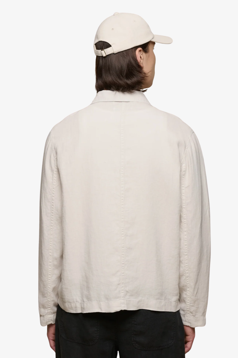 JKT08 CROPPED WORKER'S LINEN JACKET