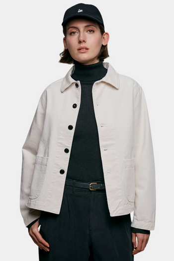 JKT08 CROPPED WORKERS COTTON TWILL JACKET