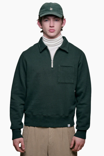 ZIPC01 ZIP COLLAR SWEATSHIRT