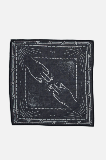 INGRID BANDANA DOUBLE CROSS BLUE