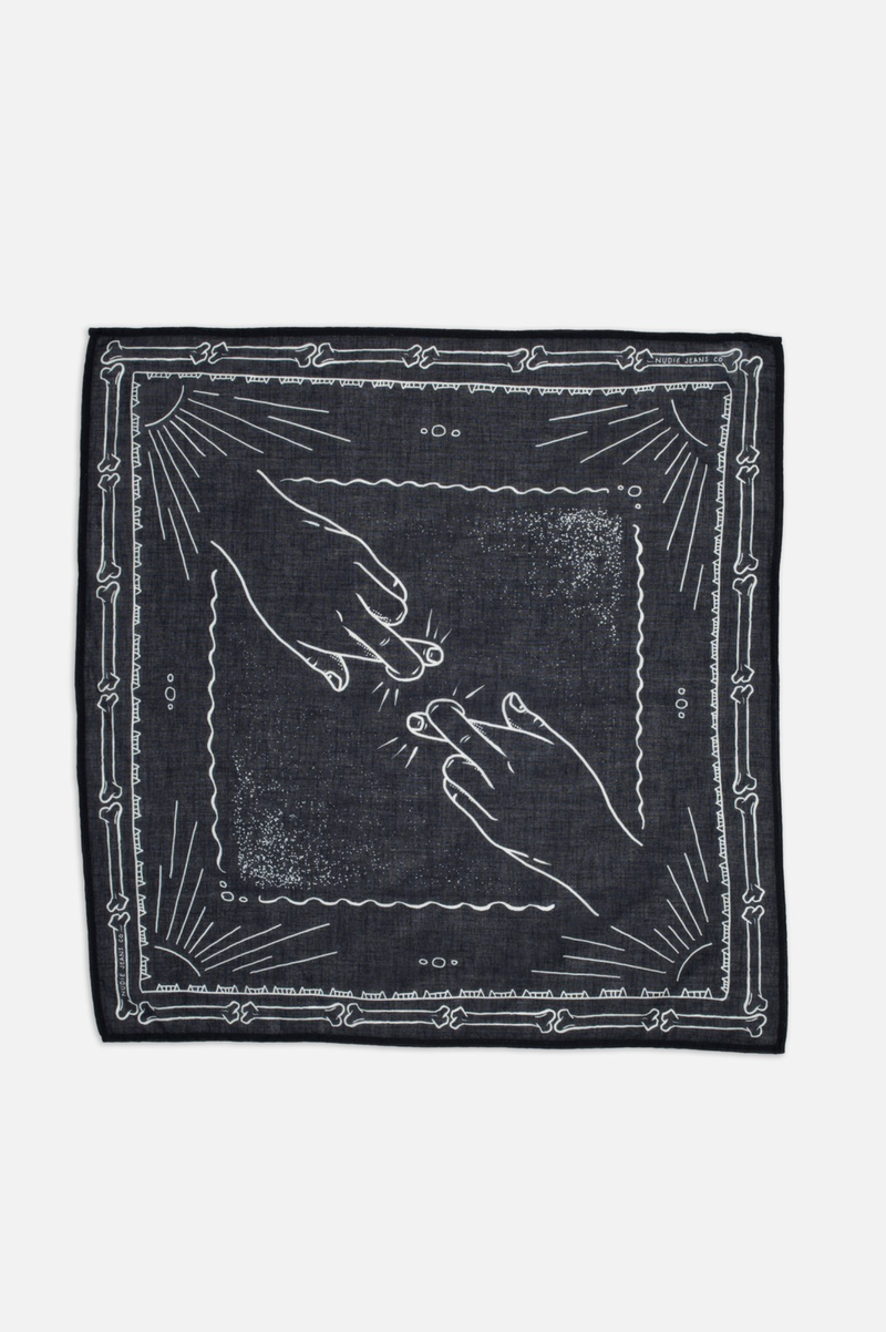 INGRID BANDANA DOUBLE CROSS BLUE