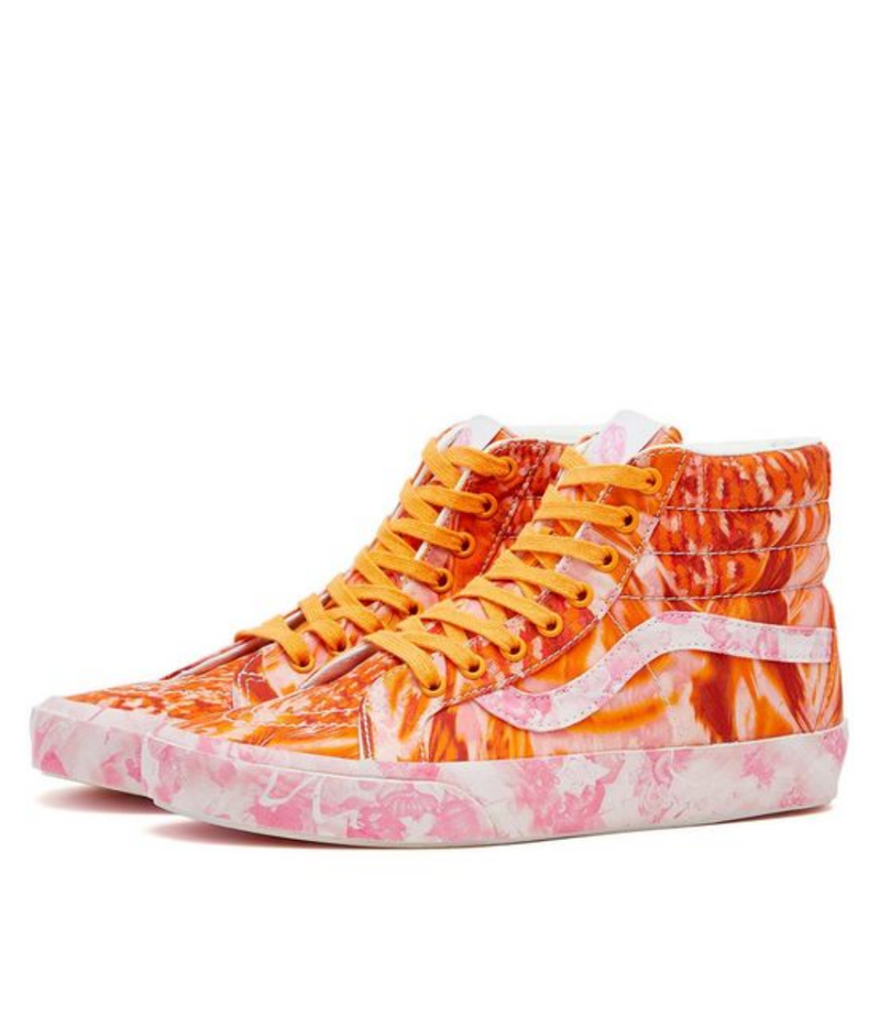 Orange sk8 hi sales vans