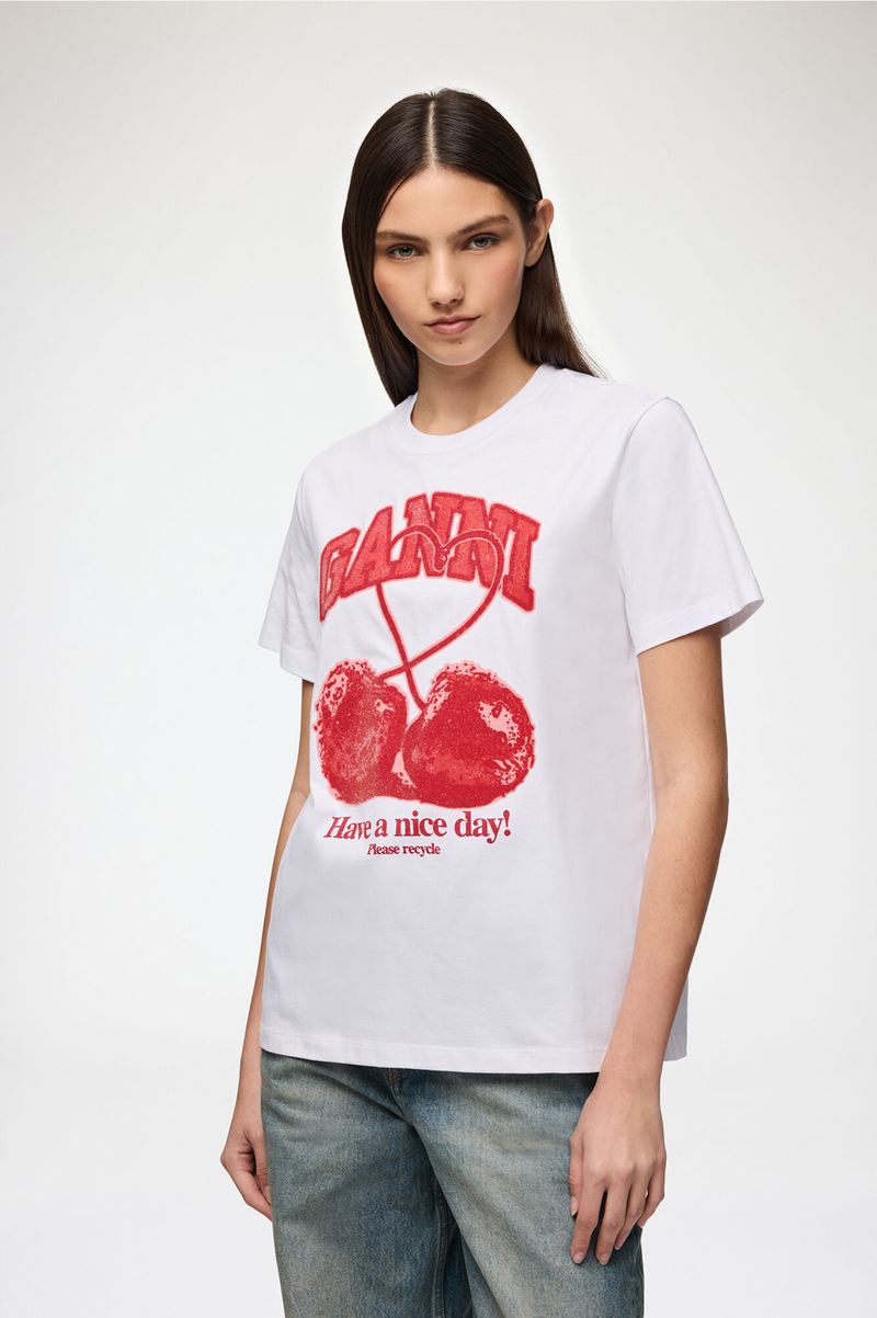 BASIC COTTON JERSEY CHERRY WITH CAVIAR