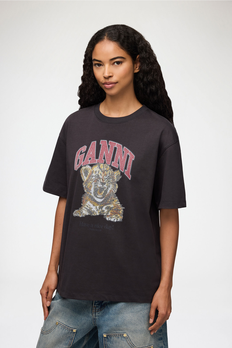 HEAVY COTTON JERSEY TIGER CAVIAR
