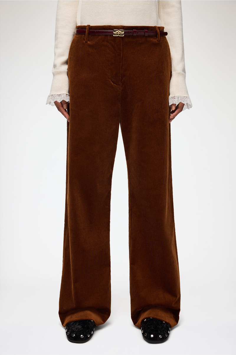 CORDUROY LOW CROTCH PANTS